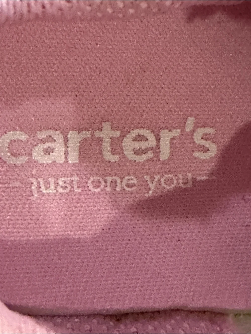 Carters Pink Two Tone Velcro Tennis Shoes Girl's Size 3